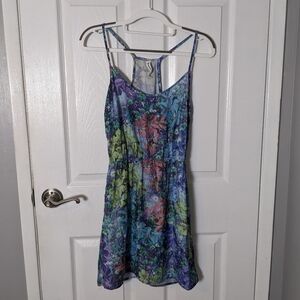 Multicolor Floral Cinch‎ Waist Vacation Dress from Aeropostale Size Small